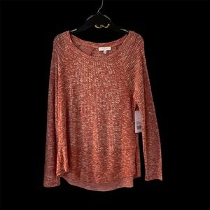 ND Studio Womens Long Sleeve Waffle Knit Top Size Med Boho, Super soft,  NWT